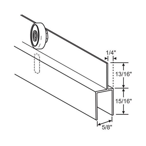 Strybuc 36in Top Hung Adapter Bronze 90M-638BZ - main